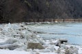 Susquehanna River Ice Royalty Free Stock Photo