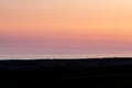 Sussex Coastal Landscape at Sunset Royalty Free Stock Photo