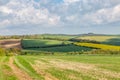 Sussex Patchwork Landscape Royalty Free Stock Photo