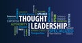 Thought Leadership Word Cloud Royalty Free Stock Photo