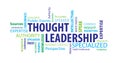 Thought Leadership Word Cloud Royalty Free Stock Photo