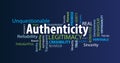 Authenticity Word Cloud Royalty Free Stock Photo