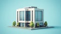 sustainability replicating office building Royalty Free Stock Photo