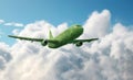 Sustainable Aviation concept. Image generated by AI Royalty Free Stock Photo