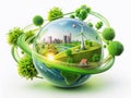 Sustainable Biofuel Production A Comprehensive Animation Exploring Renewable Energy Sources and Conversion Processes Royalty Free Stock Photo