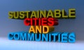 Sustainable cities and communities on blue