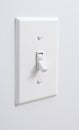 Sustainable clean green energy light switch turned off Royalty Free Stock Photo