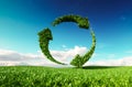 Sustainable development, eco friendly lifestyle concept. 3d rend Royalty Free Stock Photo