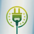 Sustainable EMobility and EV Charging Symbol Royalty Free Stock Photo