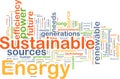 Sustainable energy background concept