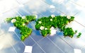 Sustainable energy 3d illustration