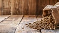 Sustainable Essence: Macro View of Wood Pellets