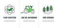 Sustainable Farming Icon Set - Maximize Soil Coverage and Integrate Livestock-Examples for Regenerative Agriculture Icon Set
