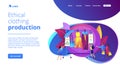 Sustainable fashion concept landing page