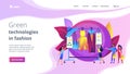 Sustainable fashion concept landing page