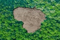 Sustainable habitat Map of Lithuania Royalty Free Stock Photo