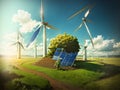 Sustainable Horizons: Inspiring Renewable Picture Available Now Royalty Free Stock Photo