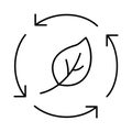 Sustainable Line Vector Icon easily modified