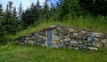 Sustainable living root cellar in Elliston, Canada Royalty Free Stock Photo