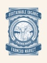 Sustainable organic beef farming packaging design 2