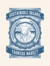 Sustainable organic beef farming packaging design 1