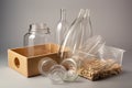 sustainable packaging that can be recycled and biodegradable, with a clear visual indicator of what is recyclable