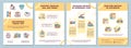 Sustainable travel tips brochure template