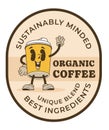 Sustainably minded unique blend organic coffee Royalty Free Stock Photo