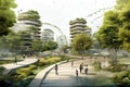 Sustanable urban design project, green architecture