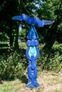 Sustrans Millennium Milepost marker, Route 1, Ravenscar, Yorkshire Royalty Free Stock Photo