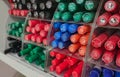 arrangement of colorful markers in the shop