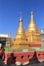 Sutaungpyei Pagoda at the top of Mandalay Hill