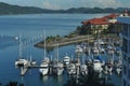 Boats moored at Sutera Harbour Kota Kinabalu Malay