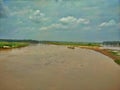 Sutlej River.Satluj River in India.