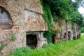 Sutri in Lazio, Italy. Rupestrian necropolis from the Roman period Royalty Free Stock Photo