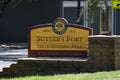 Sutters Fort State Historic Park in Sacramento, California