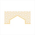 Flat Islamic Border Royalty Free Stock Photo