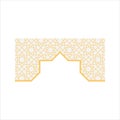 Flat Islamic Border Royalty Free Stock Photo
