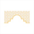 Flat Islamic Border Royalty Free Stock Photo