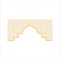 Flat Islamic Border Royalty Free Stock Photo