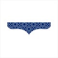 Flat Islamic Border Royalty Free Stock Photo