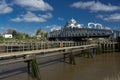 Sutton Bridge, Lincolnshire, UK, April 2014, Sutton Bridge Crosskeys Swing Bridge