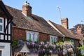 Wisteria cottage view Royalty Free Stock Photo