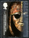 Sutton Hoo Helmet UK Postage Stamp Royalty Free Stock Photo