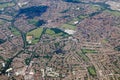 Sutton and Morden aerial view Royalty Free Stock Photo