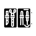suture kit surgeon glyph icon vector illustration Royalty Free Stock Photo