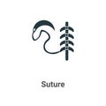 Suture vector icon on white background. Flat vector suture icon symbol sign from modern sew collection for mobile concept and web Royalty Free Stock Photo