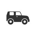 SUV car glyph icon or vehicle concept Royalty Free Stock Photo