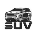 Suv car Icon logo design Royalty Free Stock Photo