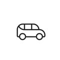Suv car line icon. automobile and vehicle symbol. isolated vector image Royalty Free Stock Photo